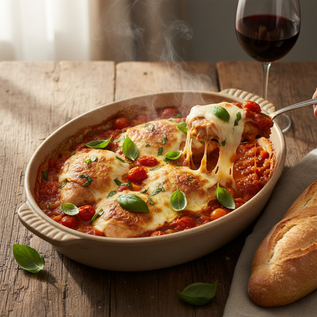 The Ultimate Chicken Breast Tomato Bake
