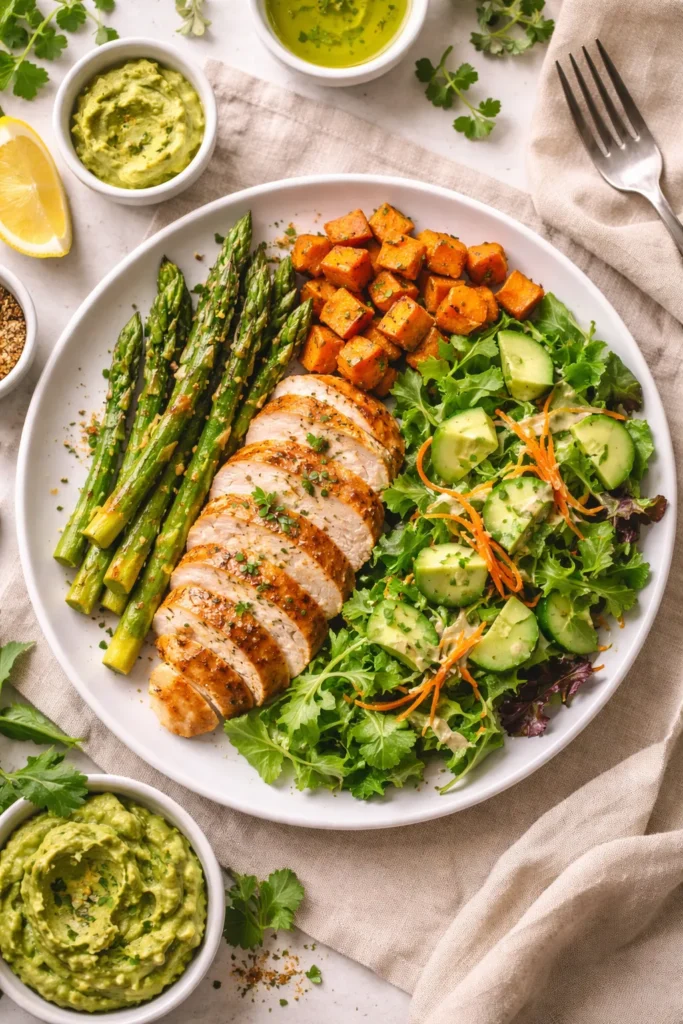 Balanced plate representing key takeaways from AIP dinners