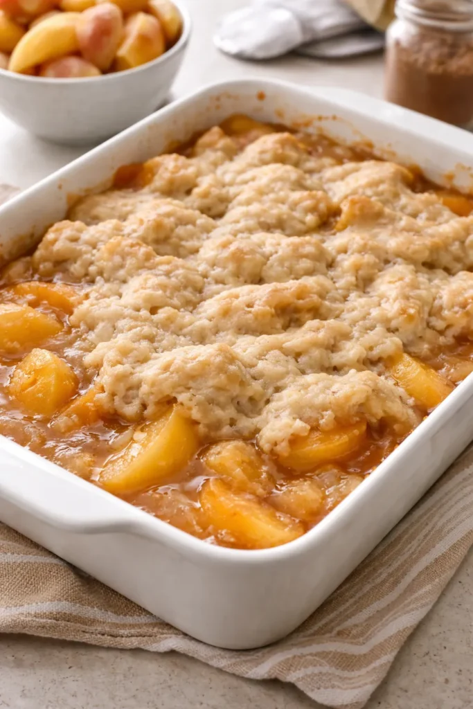Uneven dense cobbler topping illustrating common mistakes