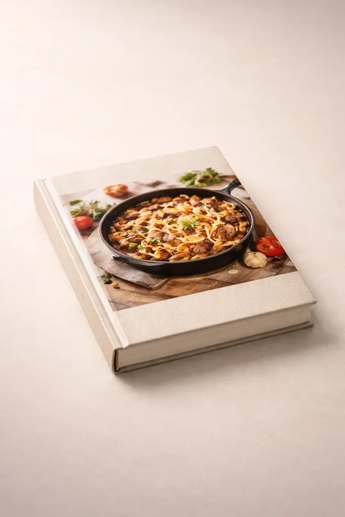 Minimalist closed book on a plain surface, representing conclusion