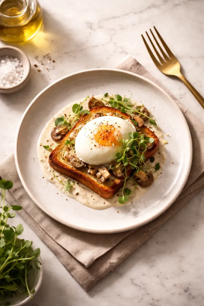 Minimal plate with a single egg dish