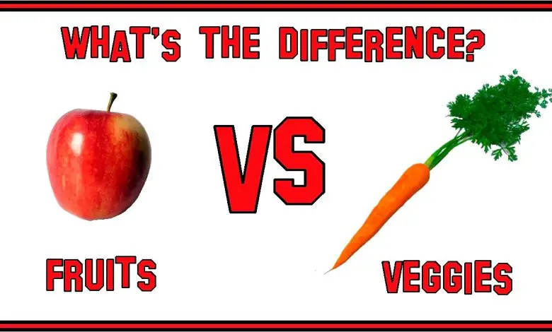 Differences Between Vegetables And Fruits