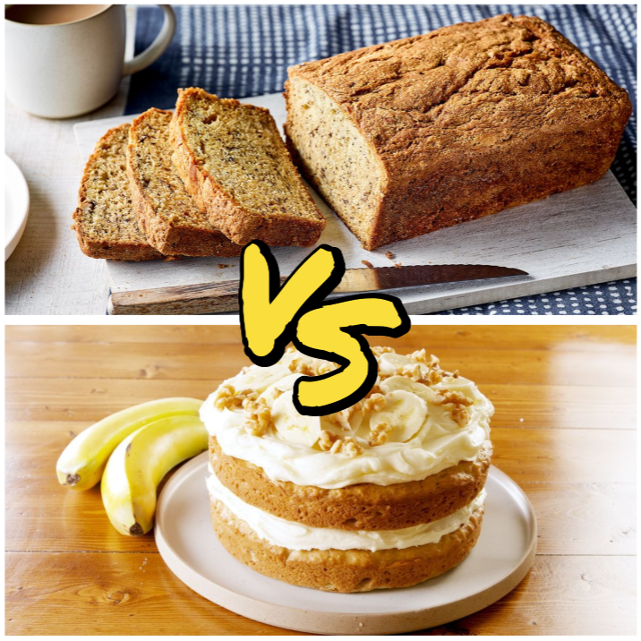 Banana Bread Vs Banana Cake