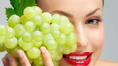 Rubbing Grapes on Skin